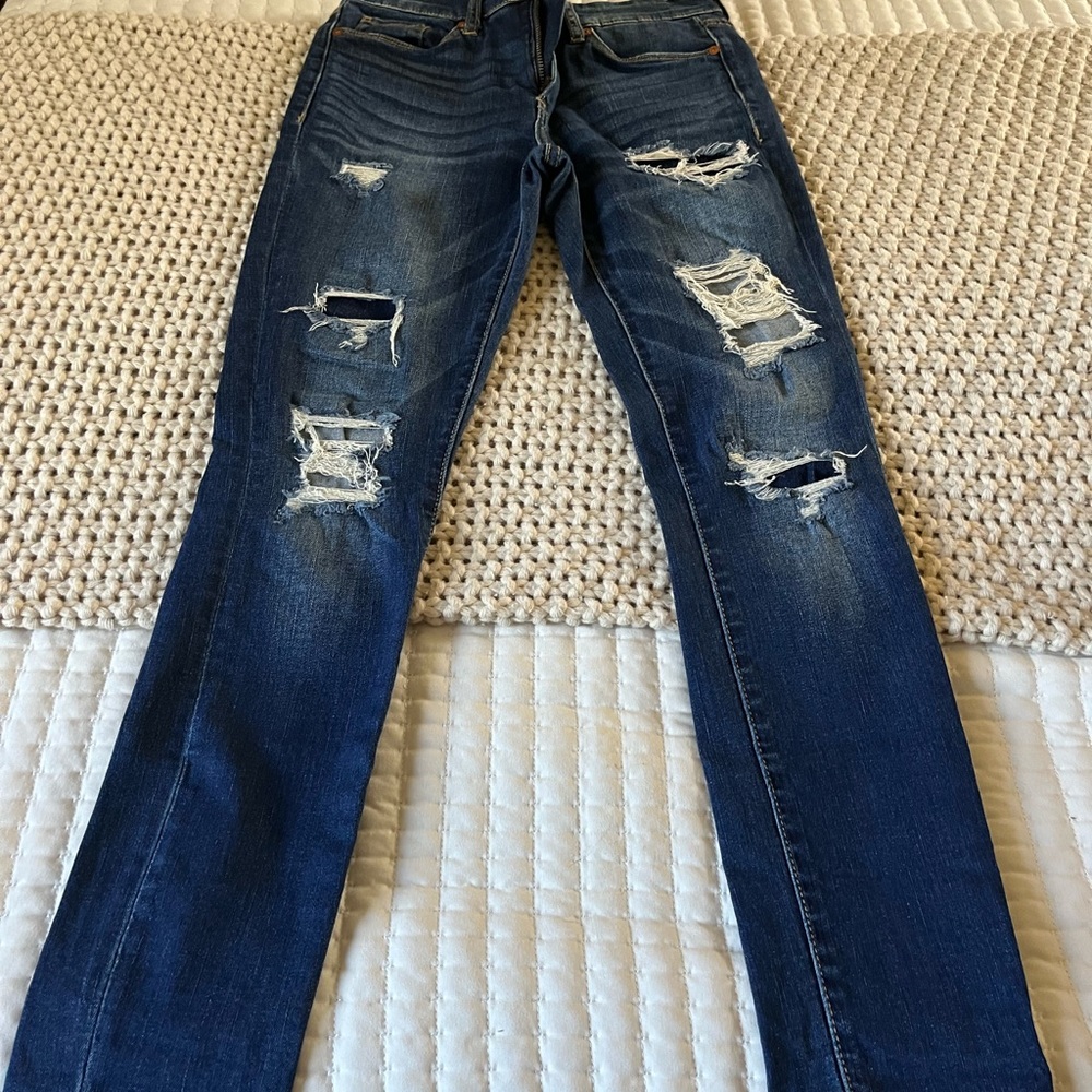 Blank NYC Dark Blue Crop Skinny Jeans